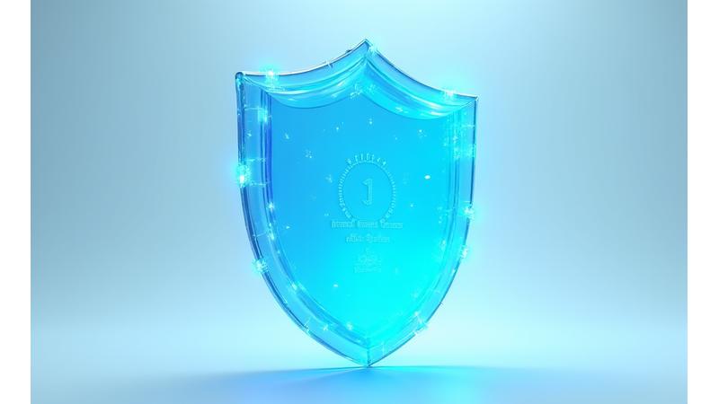Escudo de protección de datos con distintivos de GDPR y cumplimiento legal español